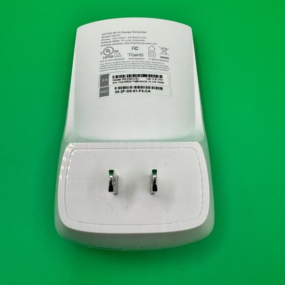 TP-Link White Mesh Wi-Fi Extender AC750 NWT NIB - Picture 3 of 3